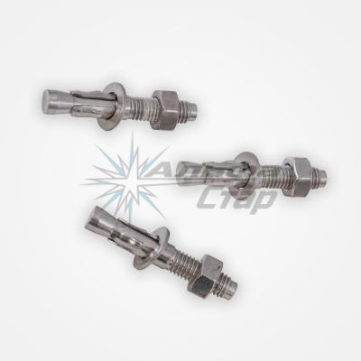 Stainless steel wedge anchor A2, A4 (, size:16,0x125, A:M16)